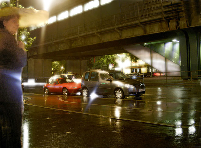 Schönhauser Allee nachts